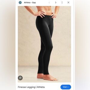 Athleta Finesse Black Leggings